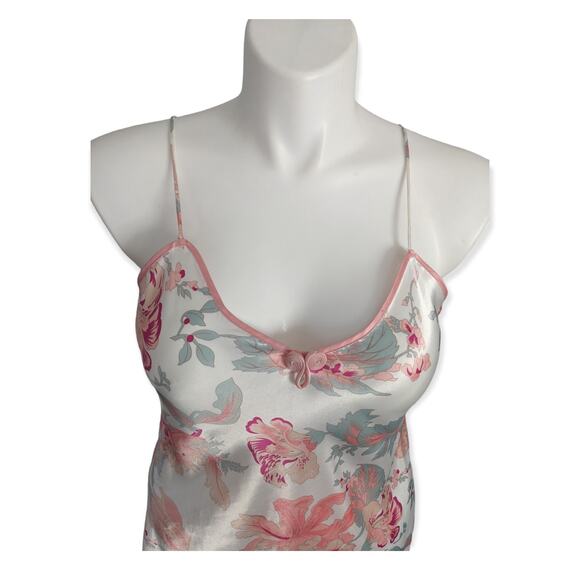 Peach Cattleya Orchid Valmode Slip Dress Negligee - Picture 8 of 12